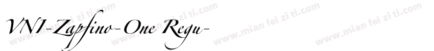 VNI-Zapfino-One Regu字体转换